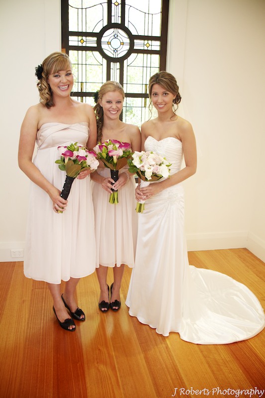 Bride and bridesmaids - wedding photography